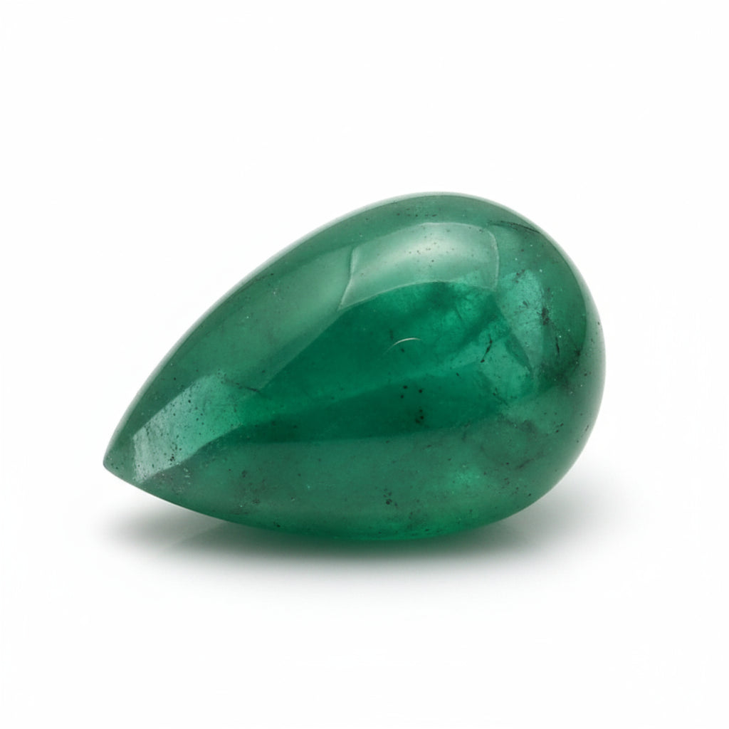 Emerald 10PC Tiny 4x6 MM Pear Cabochon Green Brilliant Precious Loose Gems
