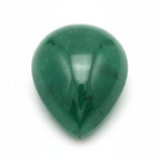 Emerald 1PC Small 6x8 MM Pear Cabochon Green Polished Precious Loose Gemstones