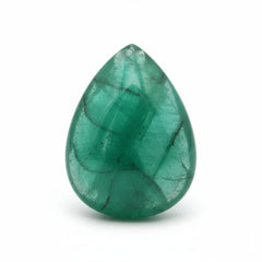 Emerald 1PC Small 6x9 MM Pear Cabochon Green Splendid Precious Semi Precious Gemstone