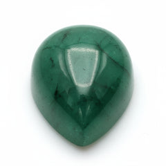 Emerald 1PC Medium 8x10 MM Pear Cabochon Green Shine Precious Loose Gems