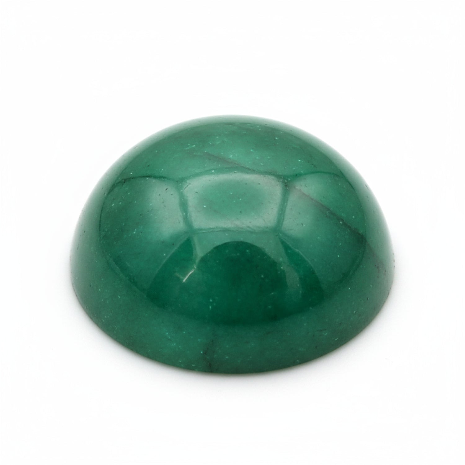 Emerald 1PC Large 10x10 MM Round Cabochon Green Genuine Precious Precious Gemstone