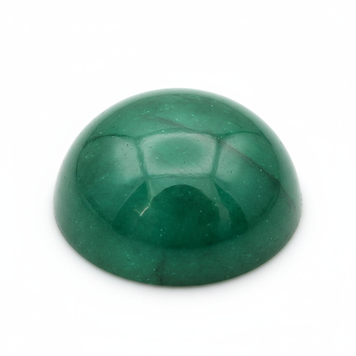 Emerald 1PC Large 10x10 MM Round Cabochon Green Genuine Precious Precious Gemstone