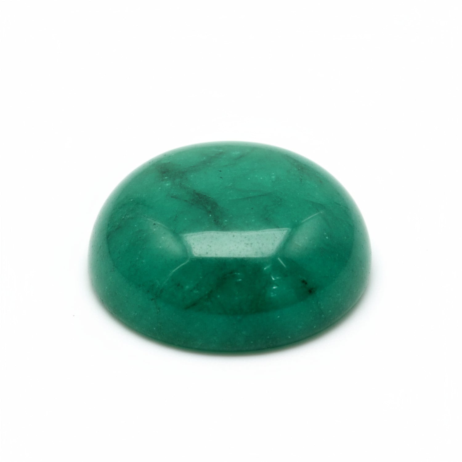 Emerald 1PC Large 11x11 MM Round Cabochon Green Superior Precious Gems