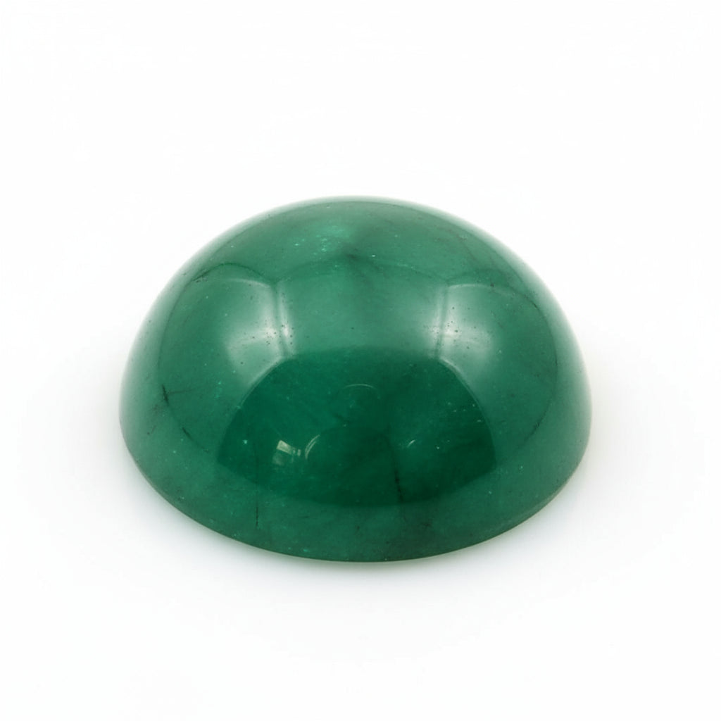 Emerald 10PC Tiny 5x5 MM Round Cabochon Green Lustrous Precious Gems
