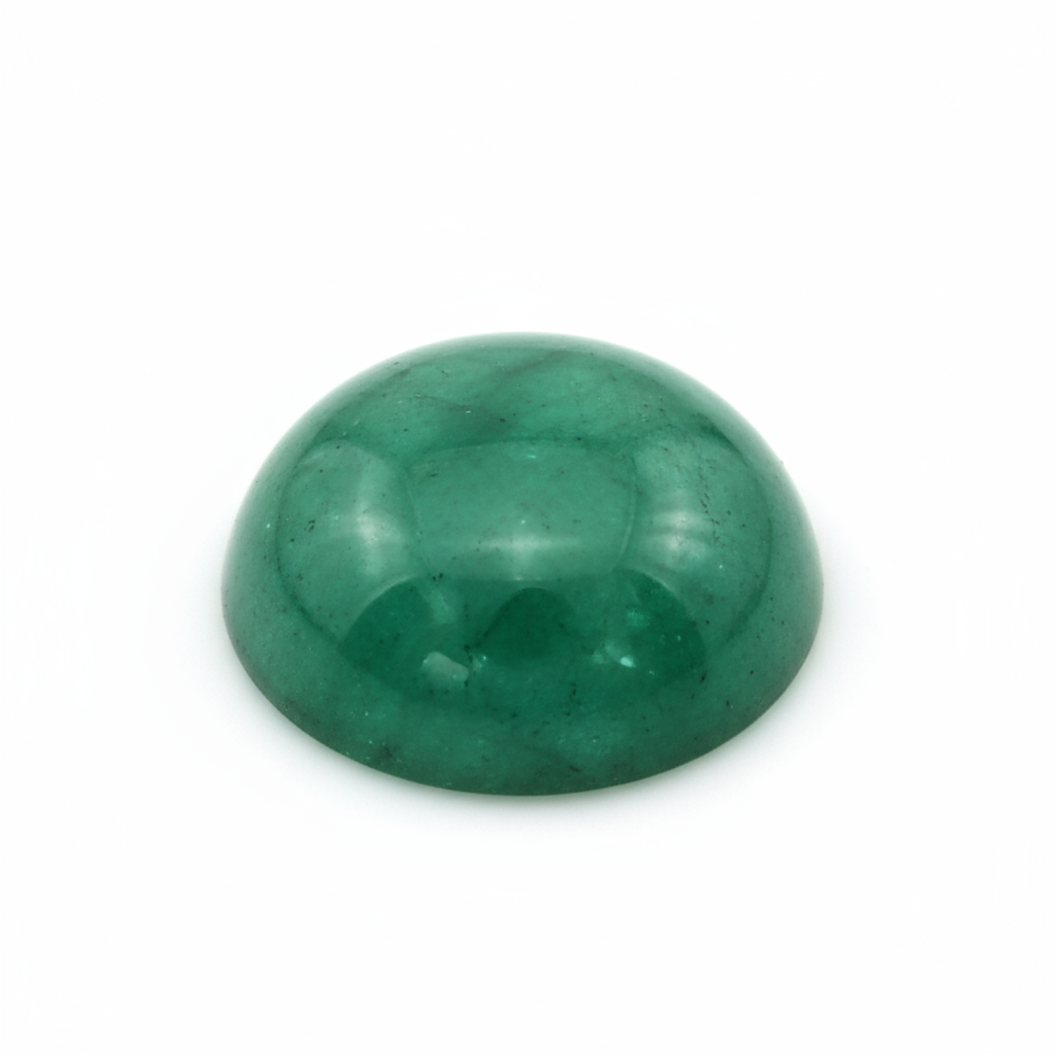 Emerald 1PC Tiny 6x6 MM Round Cabochon Green Shine Precious Loose Gems Immagine secondaria del prodotto