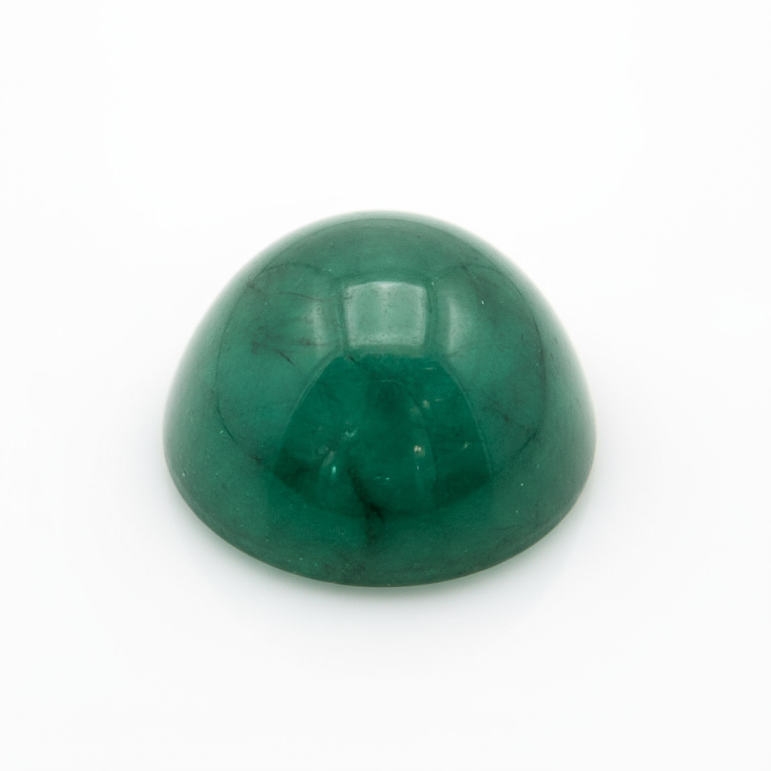 Emerald 1PC Small 7x7 MM Round Cabochon Green Fine Precious Loose Gemstone Huvudsaklig produktbild
