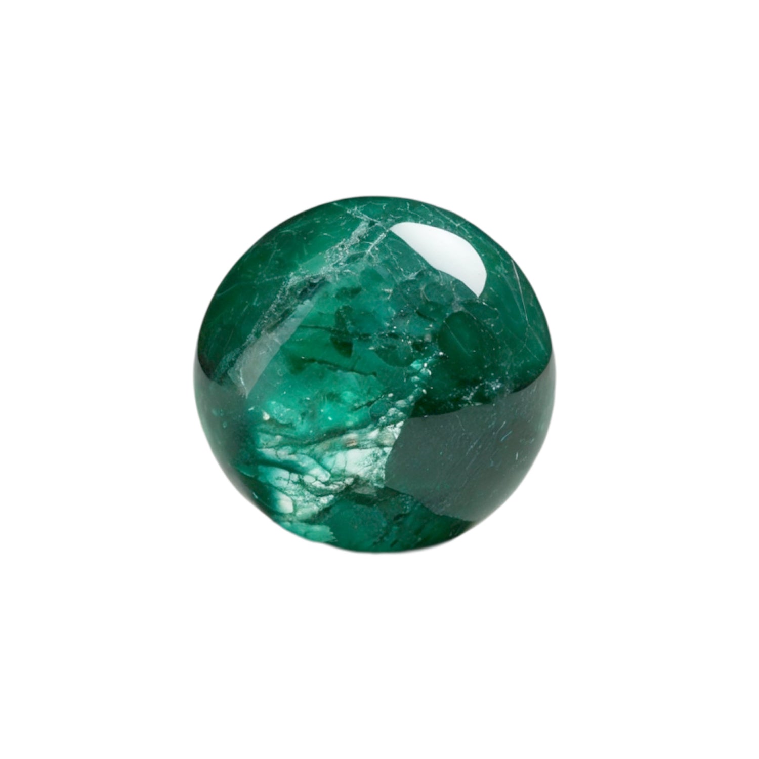 Emerald 1PC Small 8x8 MM Round Cabochon Green High-Quality Precious Loose Gemstones Main image