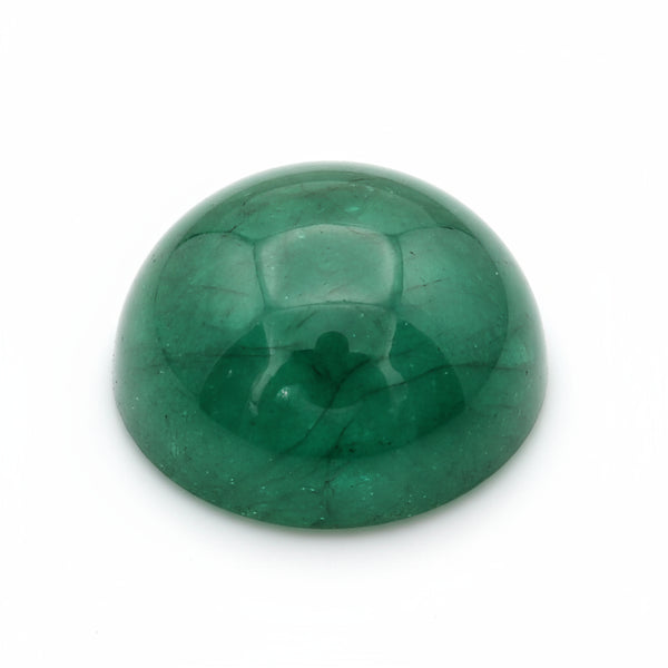 Emerald 1PC Small 8x8 MM Round Cabochon Green High-Quality Precious Loose Gemstones
