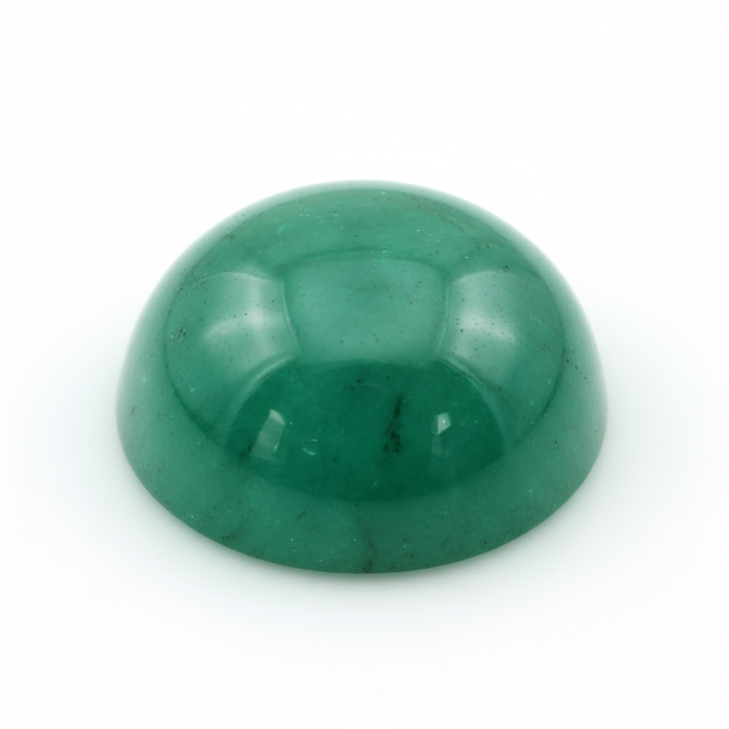 Emerald 1PC Medium 9x9 MM Round Cabochon Green Natural Precious Semi Precious Gemstone Immagine principale del prodotto