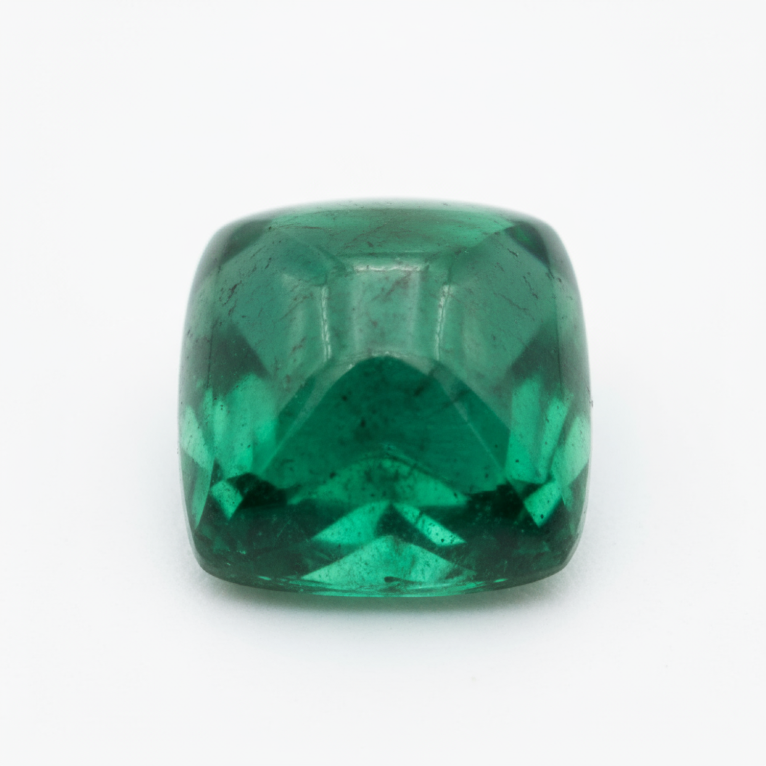 Emerald 1PC Small 7x7 MM Square Cabochon Green Superior Precious Loose Gemstone Huvudsaklig produktbild