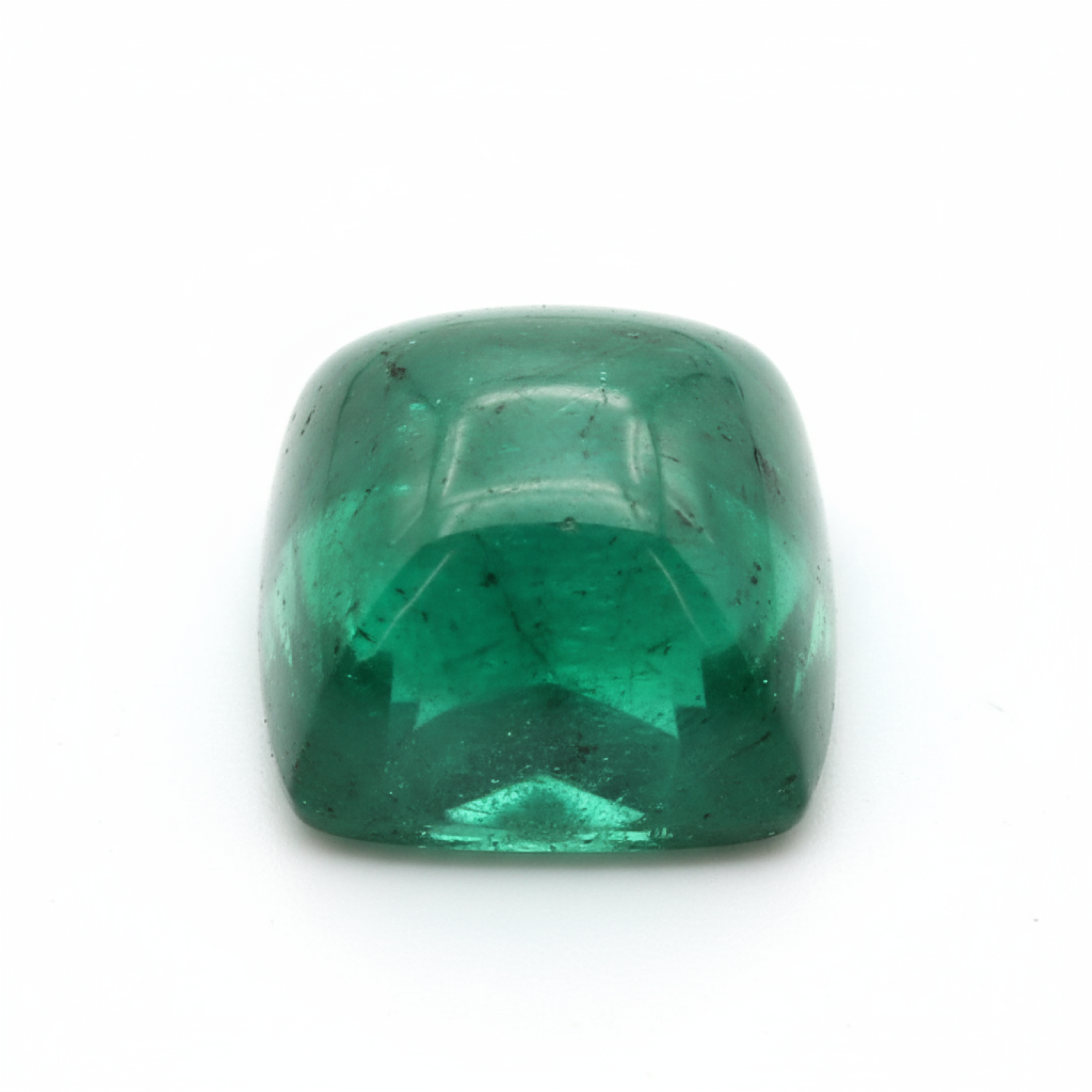 Emerald 1PC Small 7x7 MM Square Cabochon Green Superior Precious Loose Gemstone Sekundär produktbild