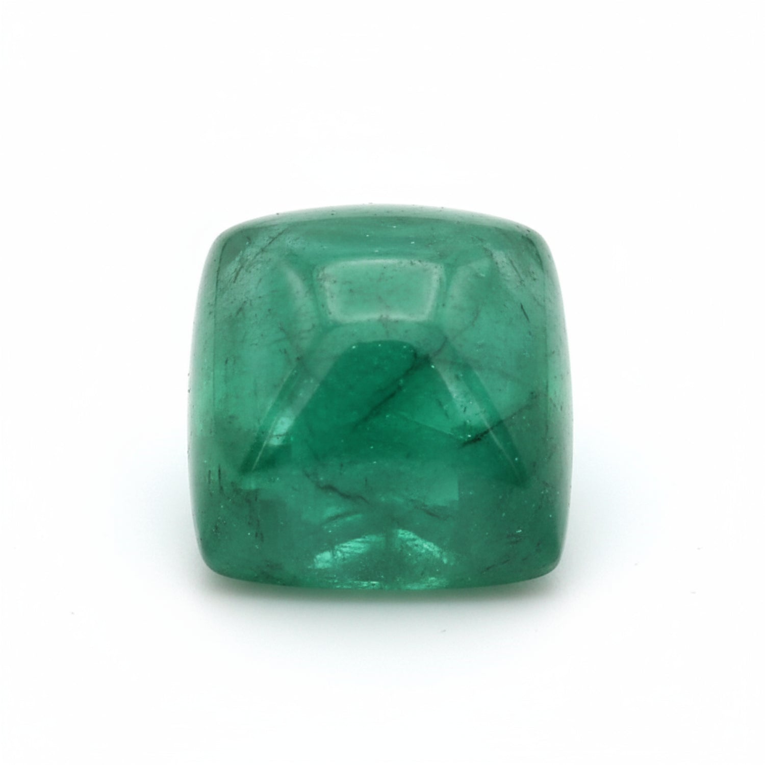 Emerald 1PC Small 8x8 MM Square Cabochon Green Pure Precious Loose Gemstones