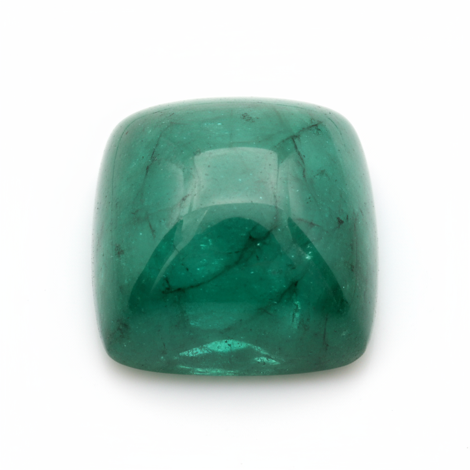 Emerald 1PC Medium 9x9 MM Square Cabochon Green Fiery Precious Semi Precious Gemstone Immagine principale del prodotto