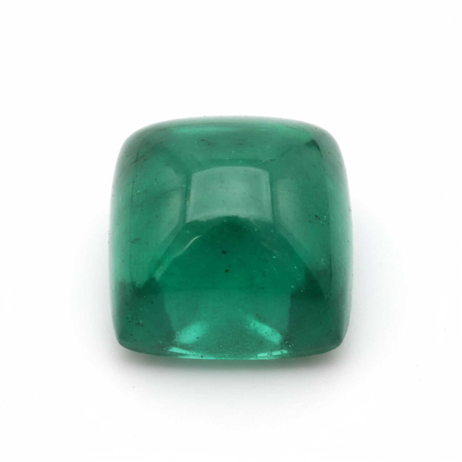 Emerald 1PC Medium 9x9 MM Square Cabochon Green Fiery Precious Semi Precious Gemstone Immagine secondaria del prodotto
