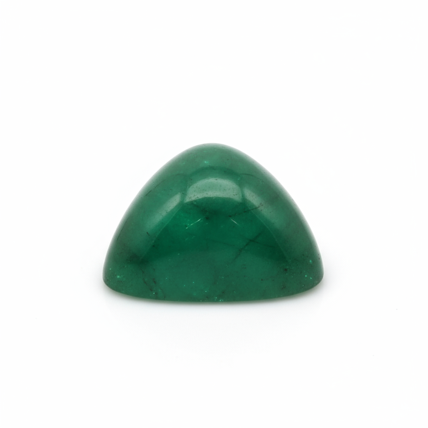 Emerald 10PC Tiny 4x4 MM Triangle Cabochon Green Splendid Precious Loose Gemstone メイン画像