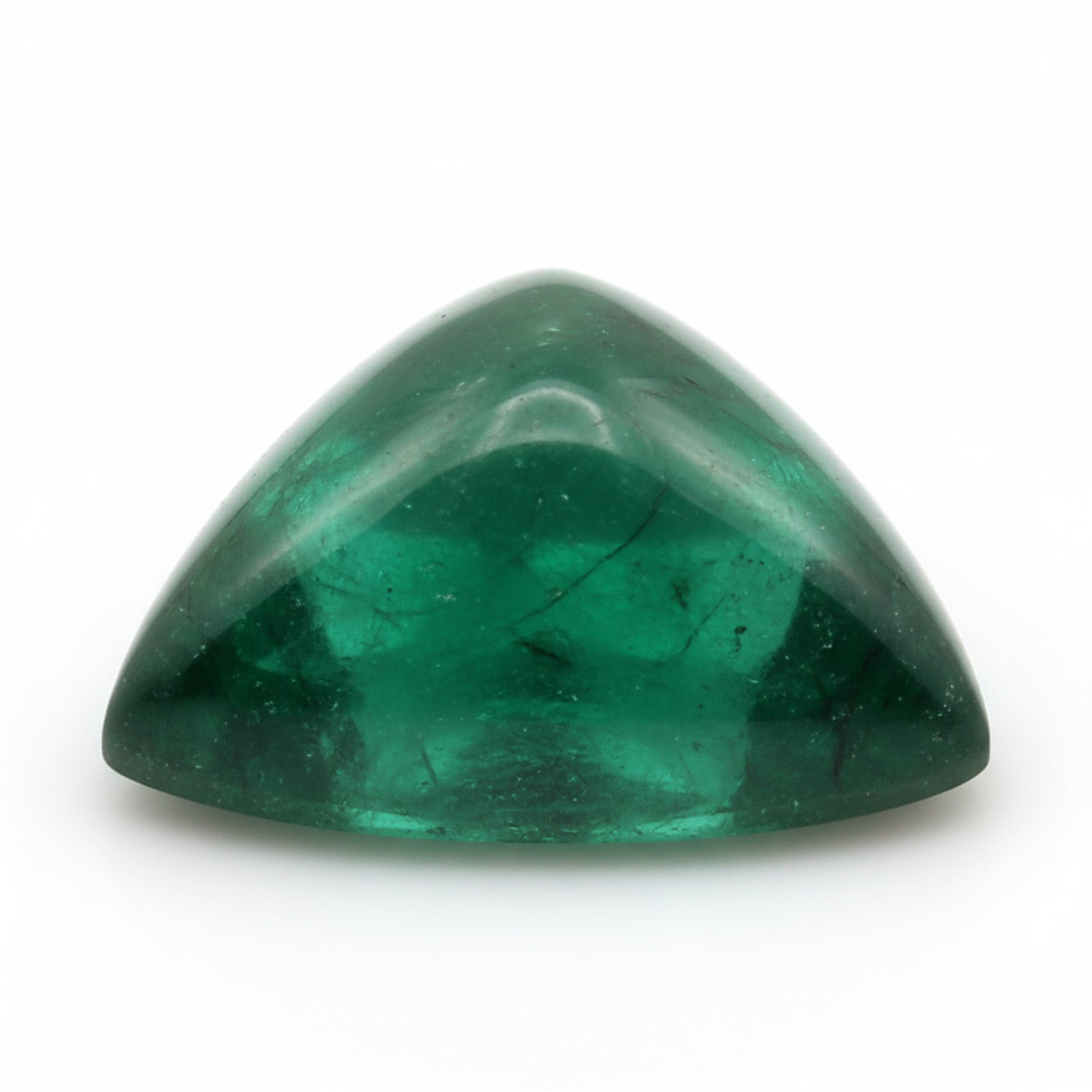 Emerald 10PC Tiny 4x4 MM Triangle Cabochon Green Splendid Precious Loose Gemstone