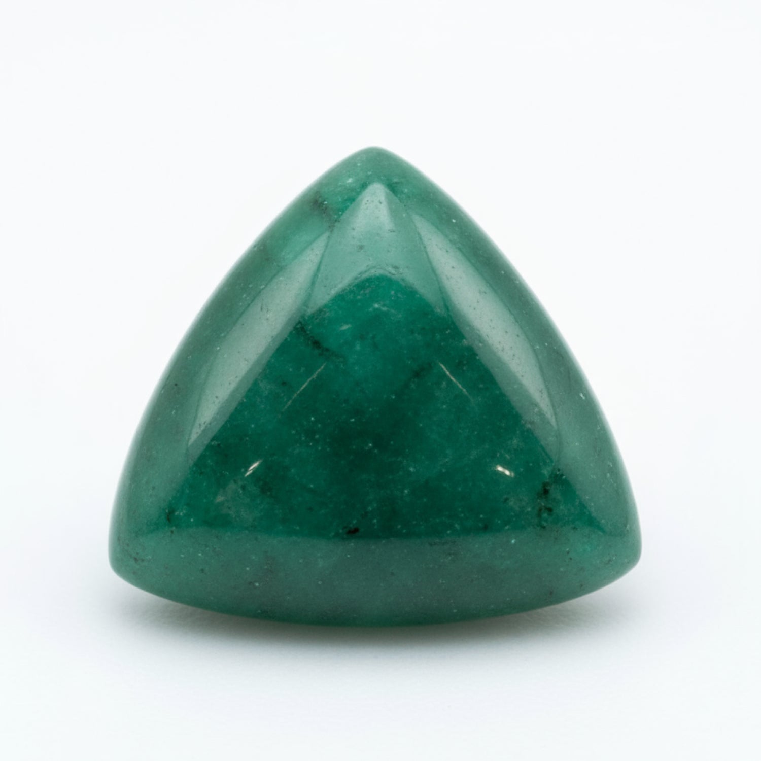Emerald 1PC Tiny 6x6 MM Triangle Cabochon Green Lustrous Precious Semi Precious Gemstone
