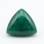 Emerald 1PC Tiny 6x6 MM Triangle Cabochon Green Lustrous Precious Semi Precious Gemstone