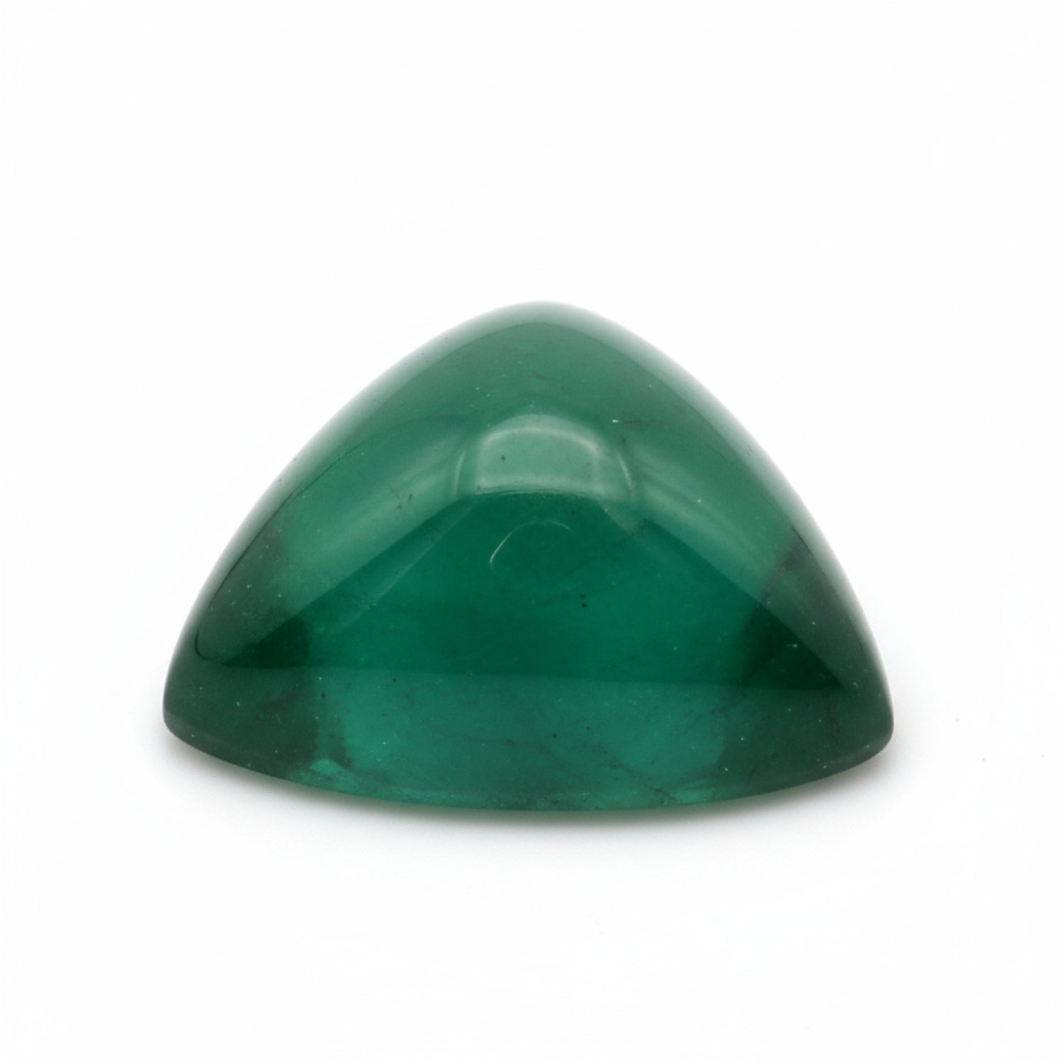 Emerald 1PC Small 7x7 MM Triangle Cabochon Green Shine Precious Precious Gemstone