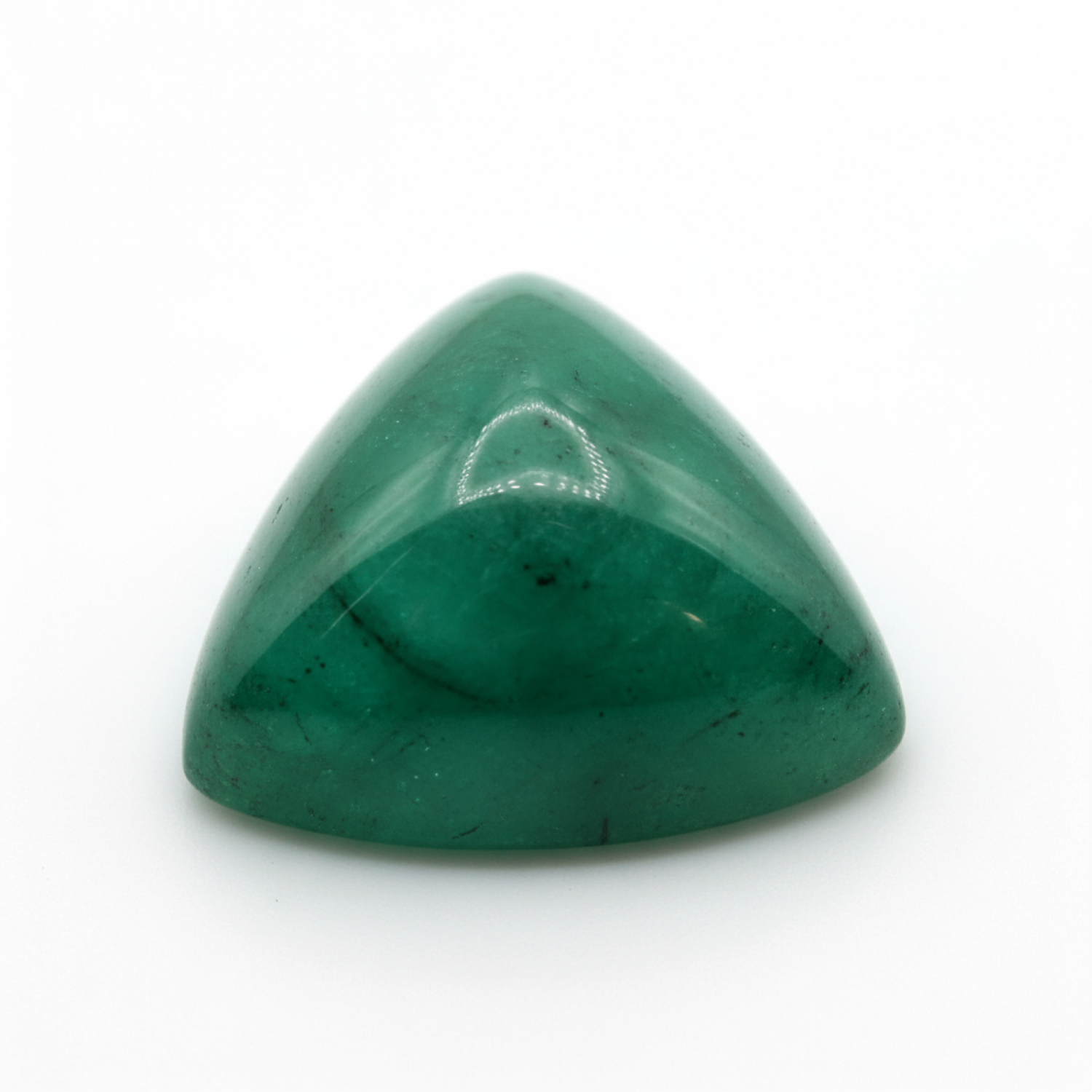 Emerald 1PC Medium 9x9 MM Triangle Cabochon Green High-Quality Precious Loose Gems Immagine secondaria del prodotto
