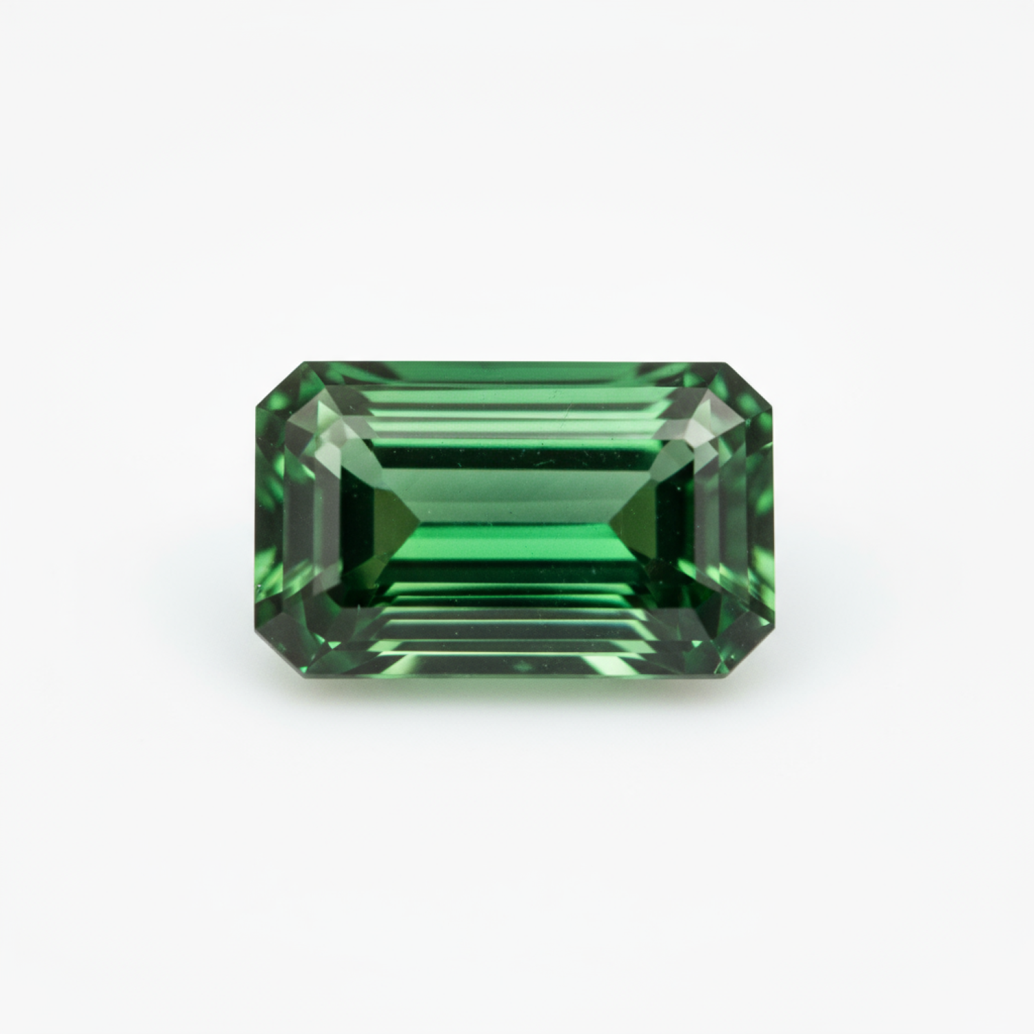 Emerald 10PC Tiny 2.5x5 MM Baguette Faceted Green Genuine Precious Loose Gems Secundaire afbeelding