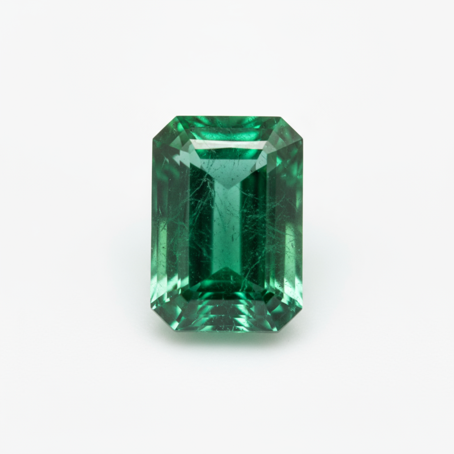 Emerald 1PC Tiny 4x8 MM Baguette Faceted Green Pure Precious Loose Gemstones Image principale du produit