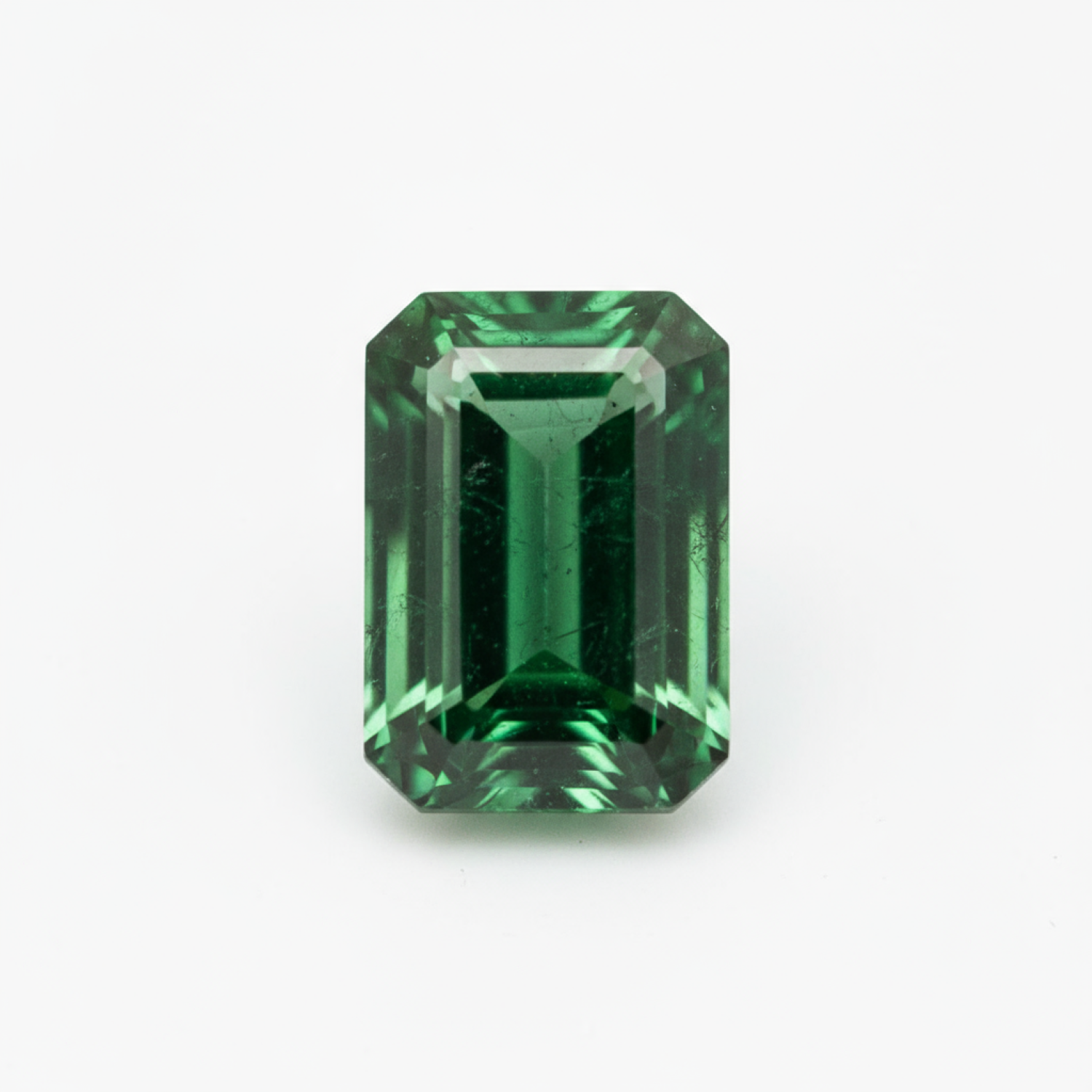 Emerald 1PC Small 6x12 MM Baguette Faceted Green Brilliant Precious Loose Gems Immagine principale del prodotto
