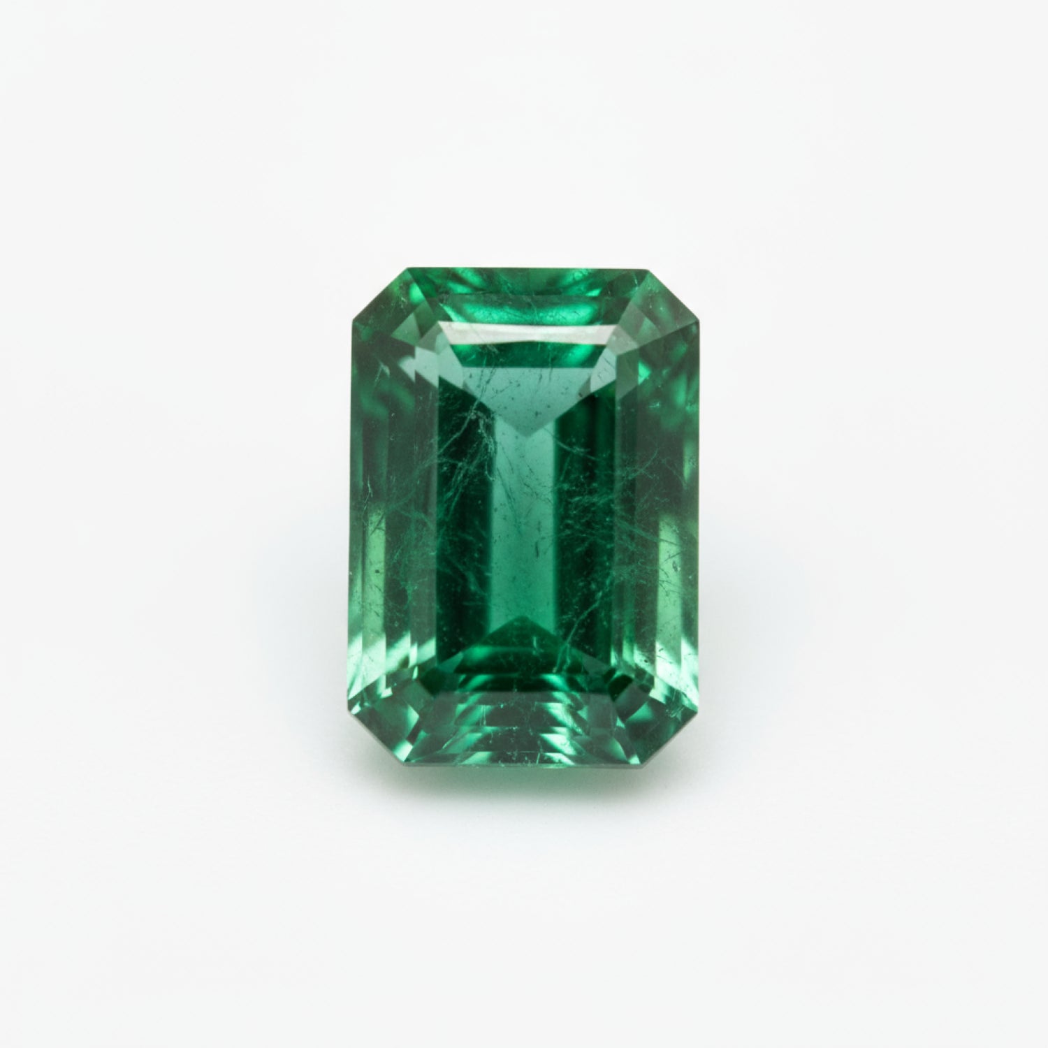 Emerald 1PC Medium 7x14 MM Baguette Faceted Green Sparkling Precious Loose Gemstone