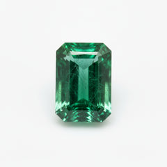 Emerald 1PC Medium 7x14 MM Baguette Faceted Green Sparkling Precious Loose Gemstone