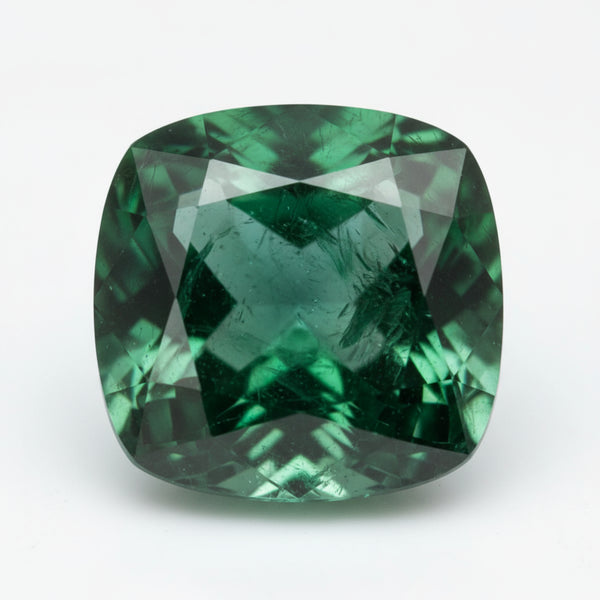 Emerald 1PC Large 10x10 MM Cushion Faceted Green Shine Precious Loose Gemstones