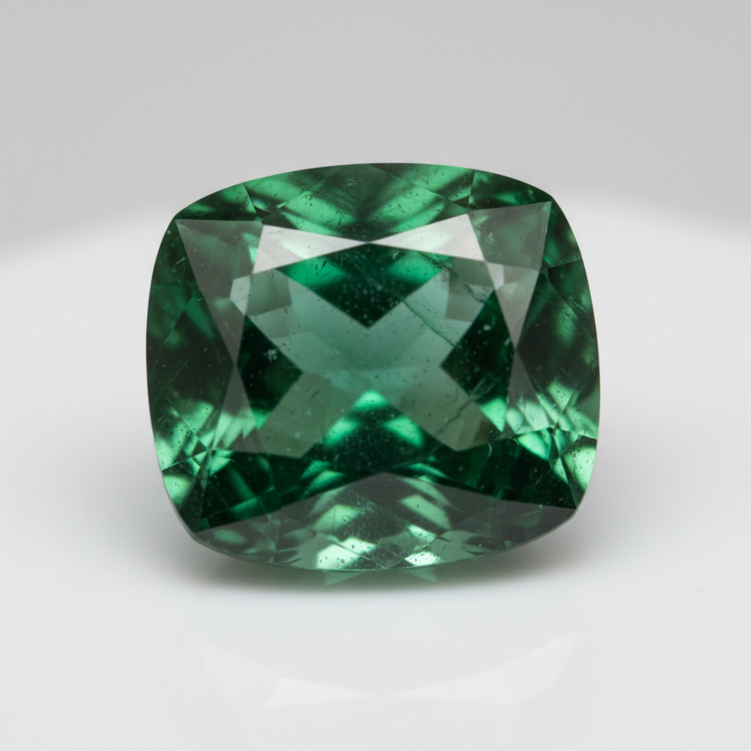 Emerald 1PC Large 11x11 MM Cushion Faceted Green Fine Precious Gems