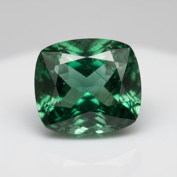 Emerald 1PC Large 11x11 MM Cushion Faceted Green Fine Precious Gems