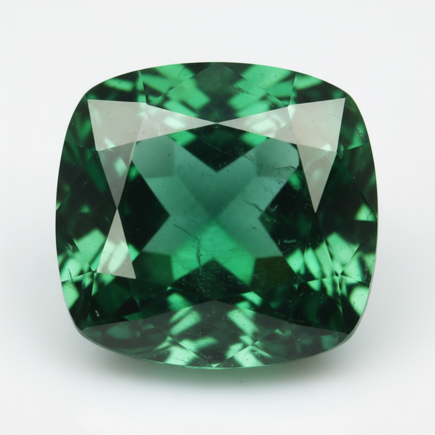 Emerald 1PC Chunky 13x13 MM Cushion Faceted Green Natural Precious Loose Gemstone Main image