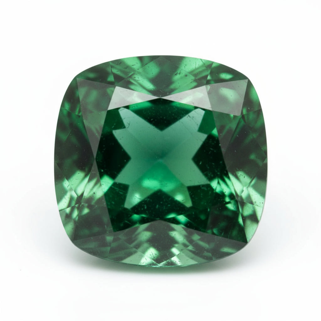 Emerald 10PC Tiny 3x3 MM Cushion Faceted Green Fiery Precious Gems