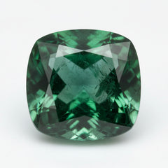 Emerald 1PC Medium 9x9 MM Cushion Faceted Green Lustrous Precious Loose Gemstone