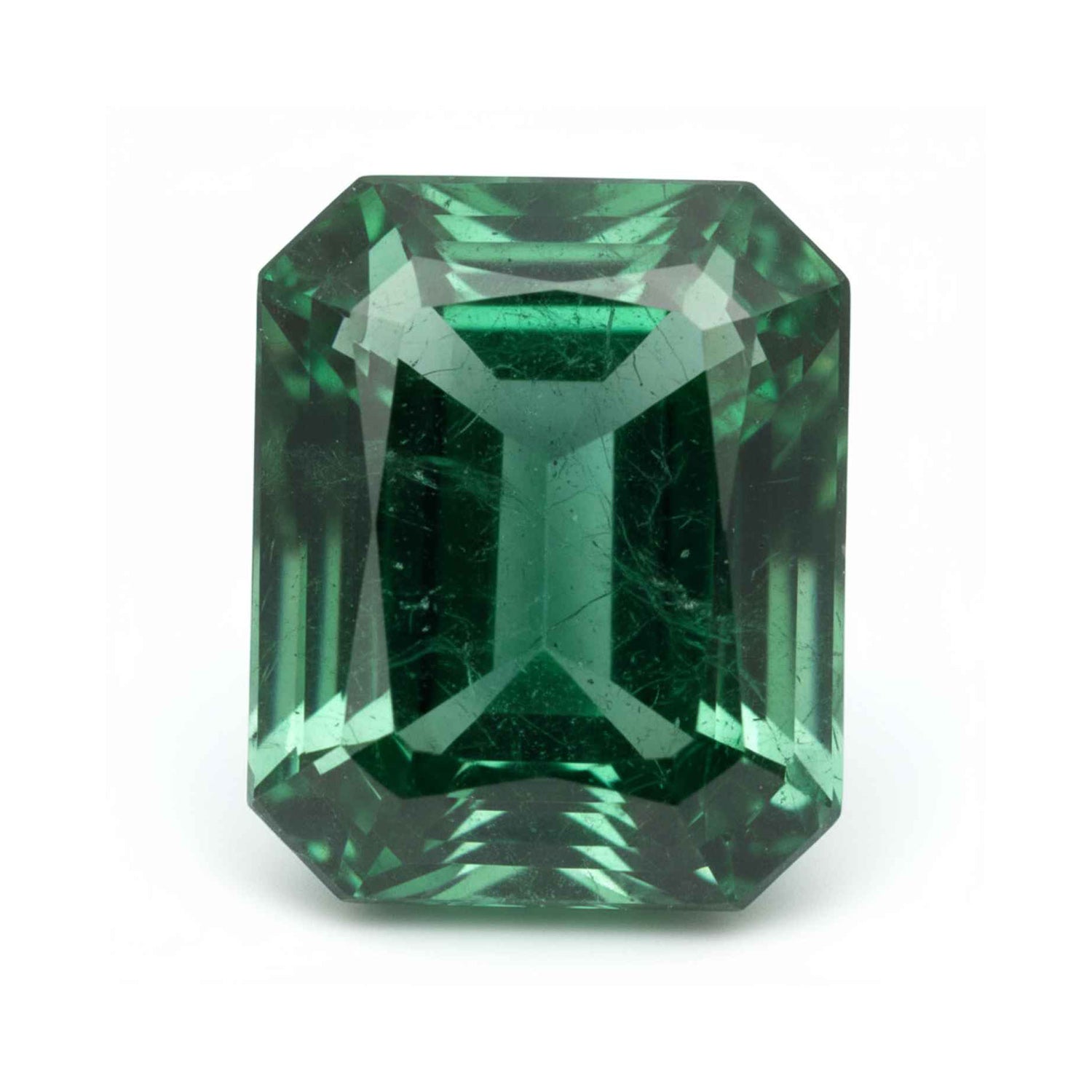 Emerald 1PC Chunky 12x16 MM Emerald Faceted Green Sparkling Precious Gems Immagine secondaria del prodotto