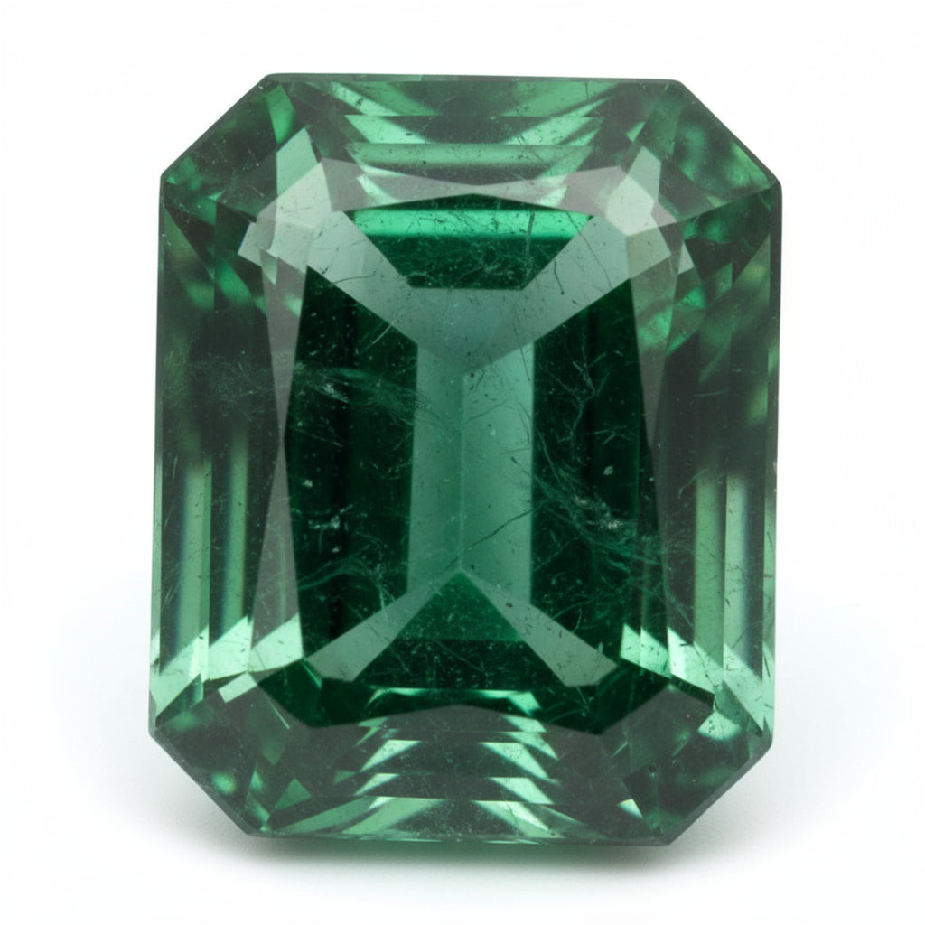 Emerald 1PC Chunky 13x18 MM Emerald Faceted Green Polished Precious Loose Gems