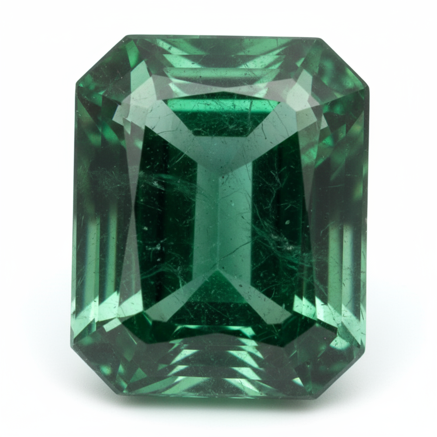 Emerald 1PC Chunky 15x20 MM Emerald Faceted Green Splendid Precious Loose Gemstone Hoofdafbeelding
