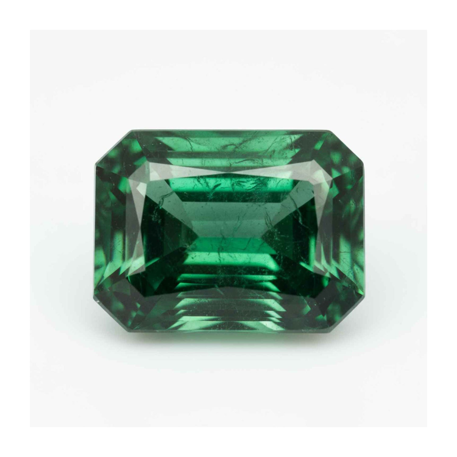 Emerald 1PC Tiny 3x5 MM Emerald Faceted Green Splendid Precious Gems Sekundär produktbild