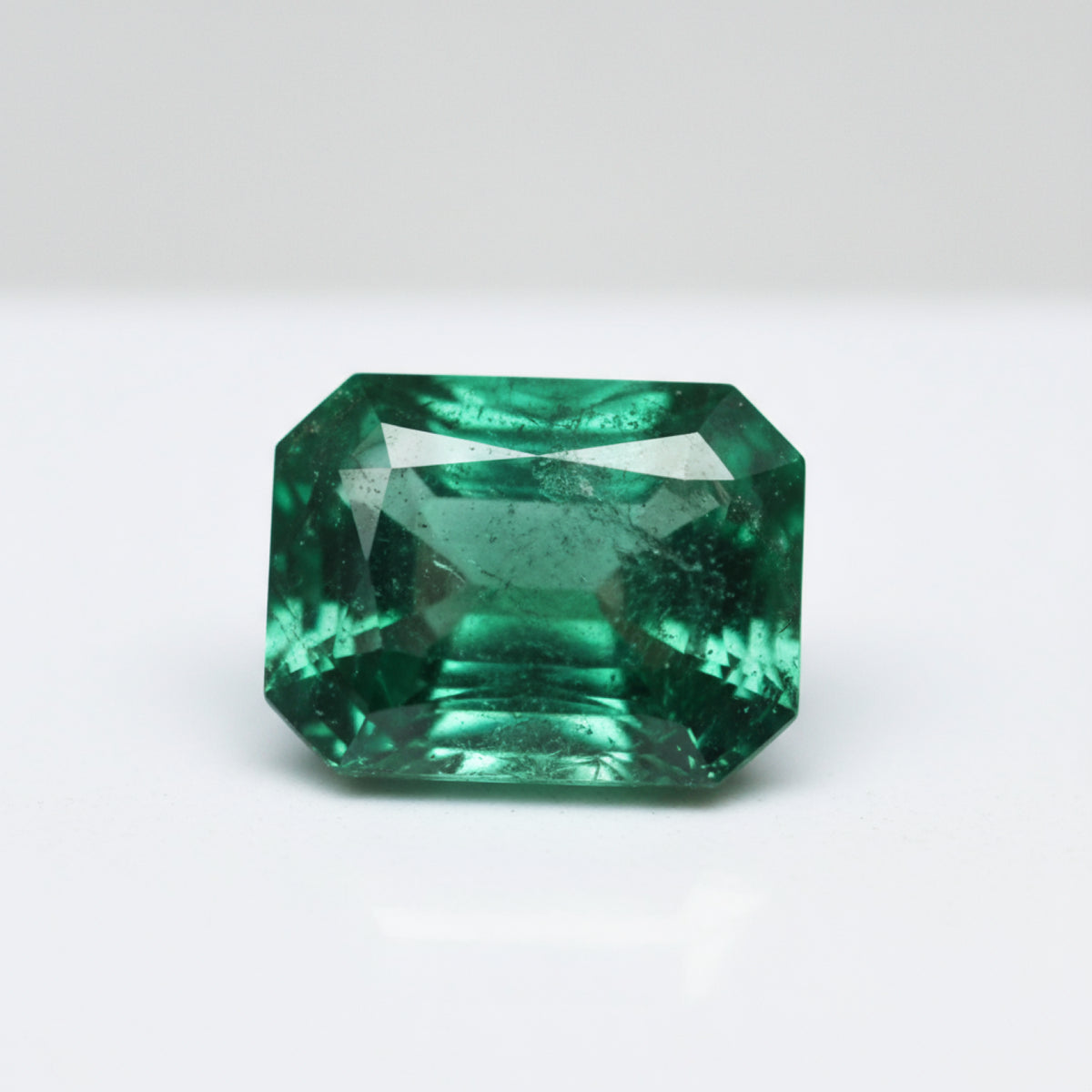 Emerald 1PC Small 6x8 MM Emerald Faceted Green Shine Precious Loose Gemstones