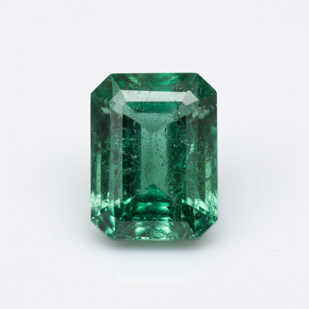Emerald 1PC Small 6x9 MM Emerald Faceted Green Fine Precious Gems