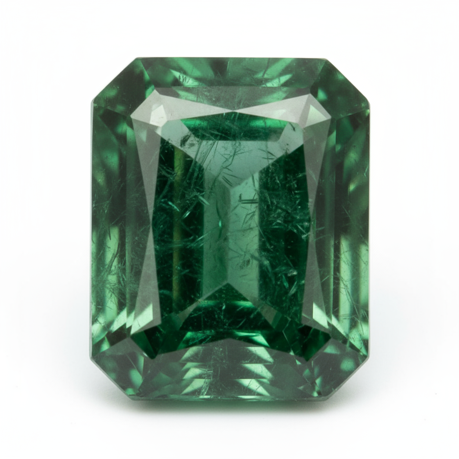 Emerald 1PC Small 6x9 MM Emerald Faceted Green Fine Precious Gems Sekundär produktbild