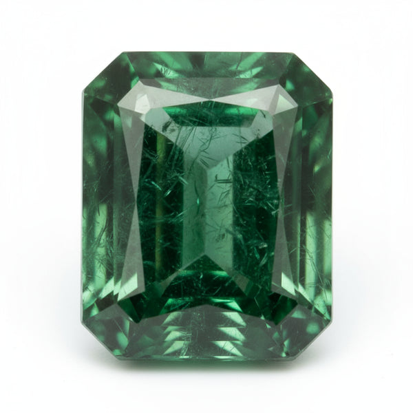 Emerald 1PC Medium 7x10 MM Emerald Faceted Green Natural Precious Loose Gemstone