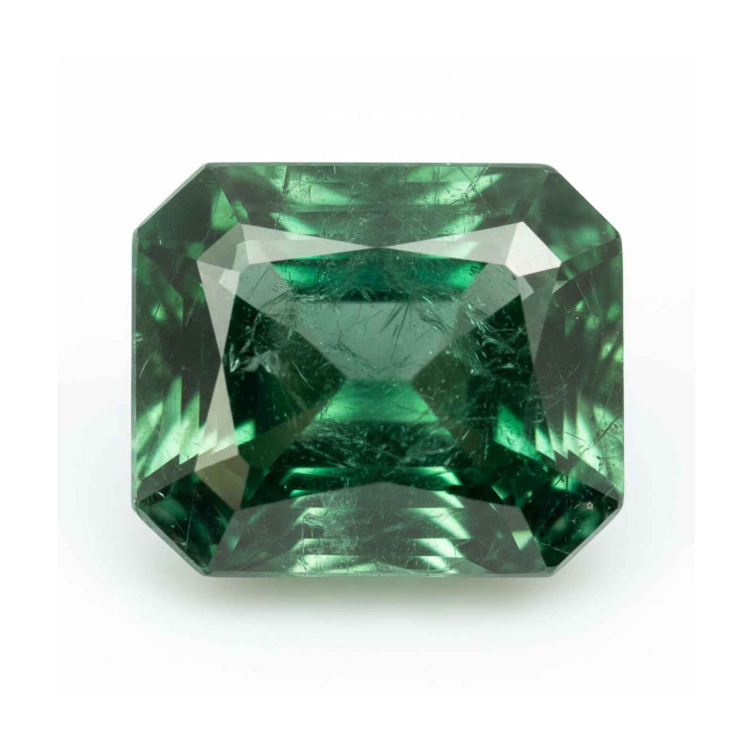Emerald 1PC Medium 8x10 MM Emerald Faceted Green Genuine Precious Loose Gemstones