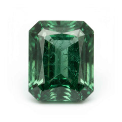 Smaragd 1PC Großer 8x12 MM Smaragd Facettiert Grün Reine Kostbare Lose Edelsteine