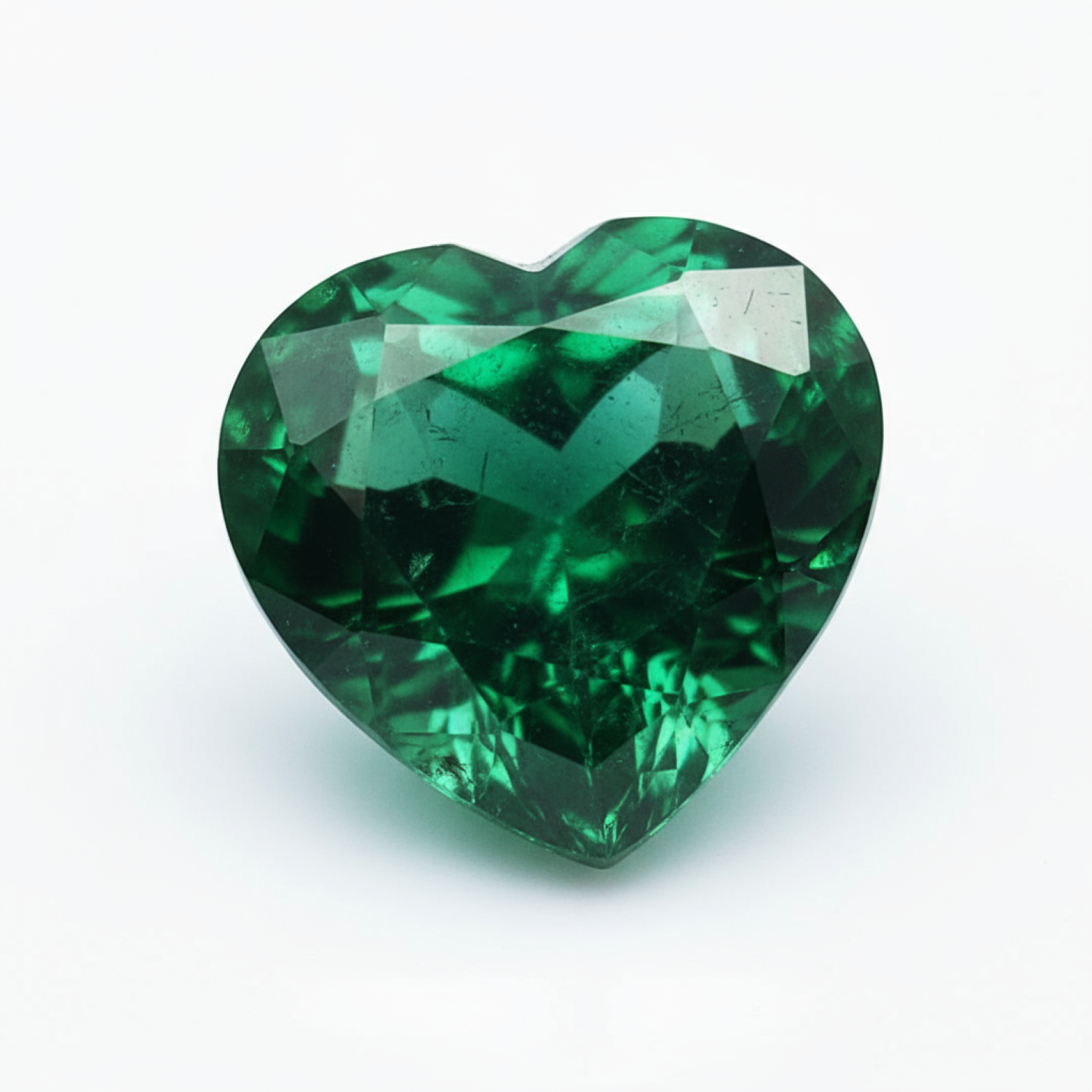 Emerald 1PC Large 12x12 MM Heart Faceted Green High-Quality Precious Loose Gems Secundaire afbeelding
