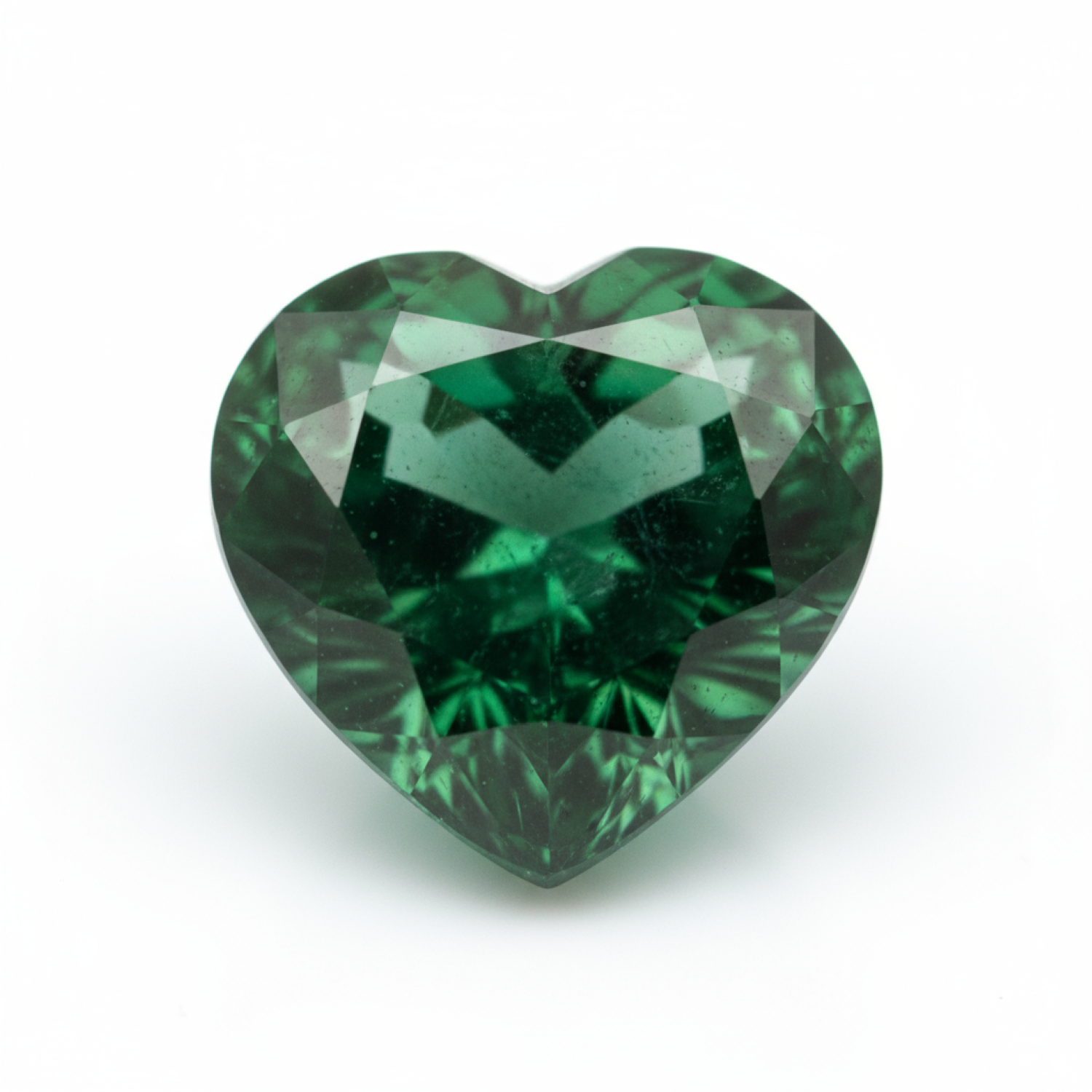 Emerald 1PC Chunky 13x13 MM Heart Faceted Green Natural Precious Loose Gemstone Главное изображение товара