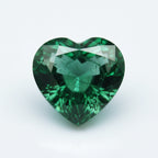 Emerald 1PC Chunky 14x14 MM Heart Faceted Green Genuine Precious Loose Gemstones