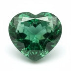 Emerald 1PC Chunky 16x16 MM Heart Faceted Green Pure Precious Loose Gems