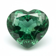 Emerald 1PC Chunky 16x16 MM Heart Faceted Green Pure Precious Loose Gems